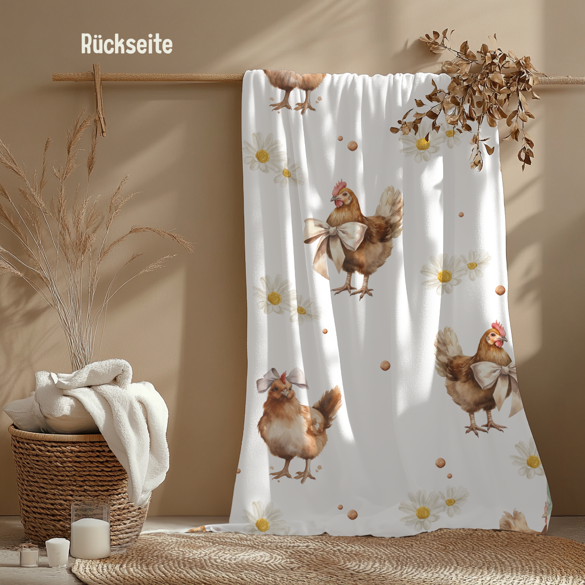 Babydecke Dorfkind Jungs Namensdecke flauschig, warm & unisex