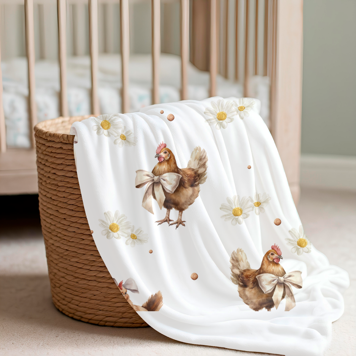 Babydecke Dorfkind Jungs Namensdecke personalisierbar, alttagstauglich & robust