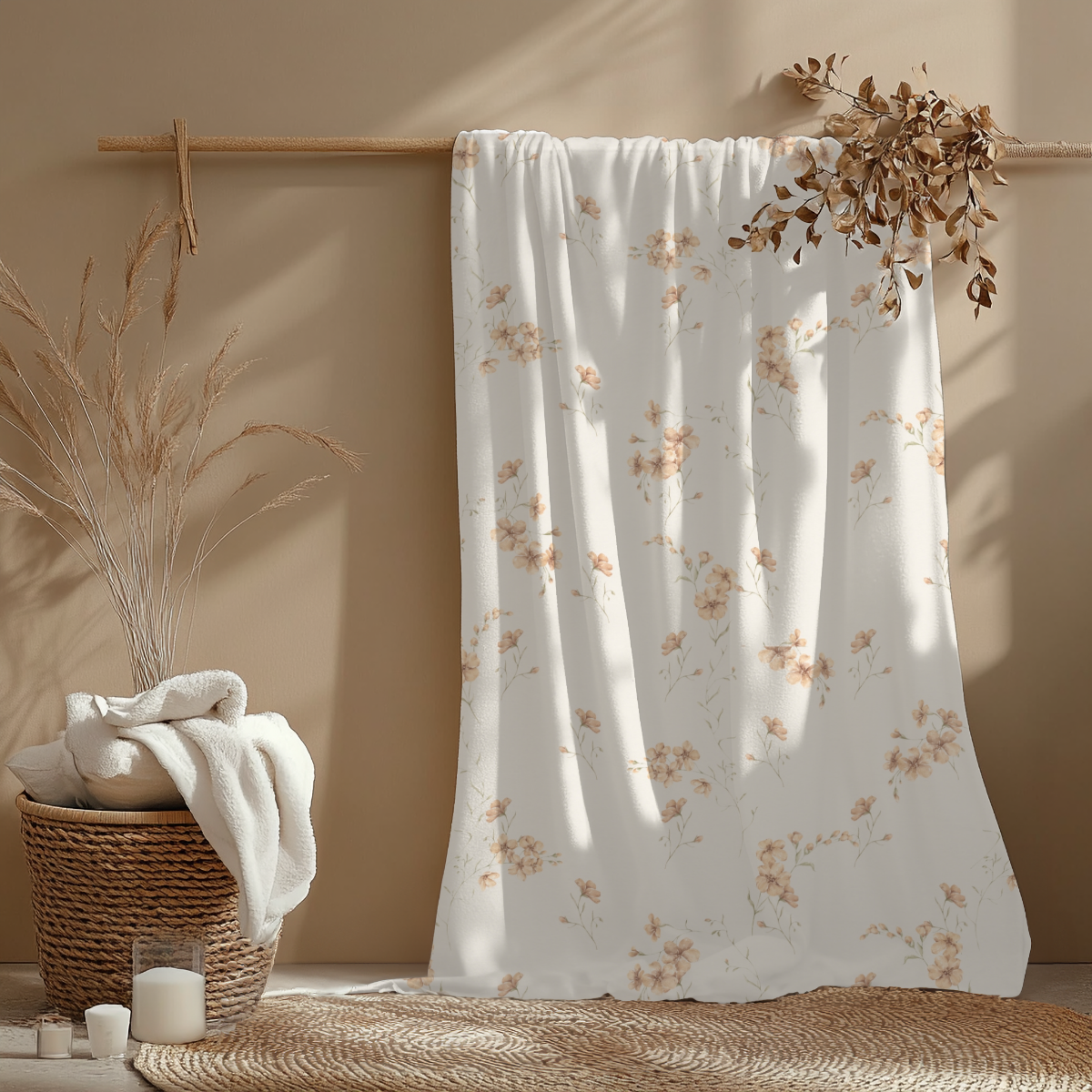 Babydecke mit Namen und Spruch für Mädchen praktische Größe 70 x 110cm