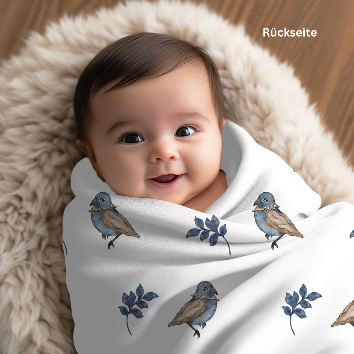 Babydecke Teddy Name Spruch Geschenk mit bleibenden Wert