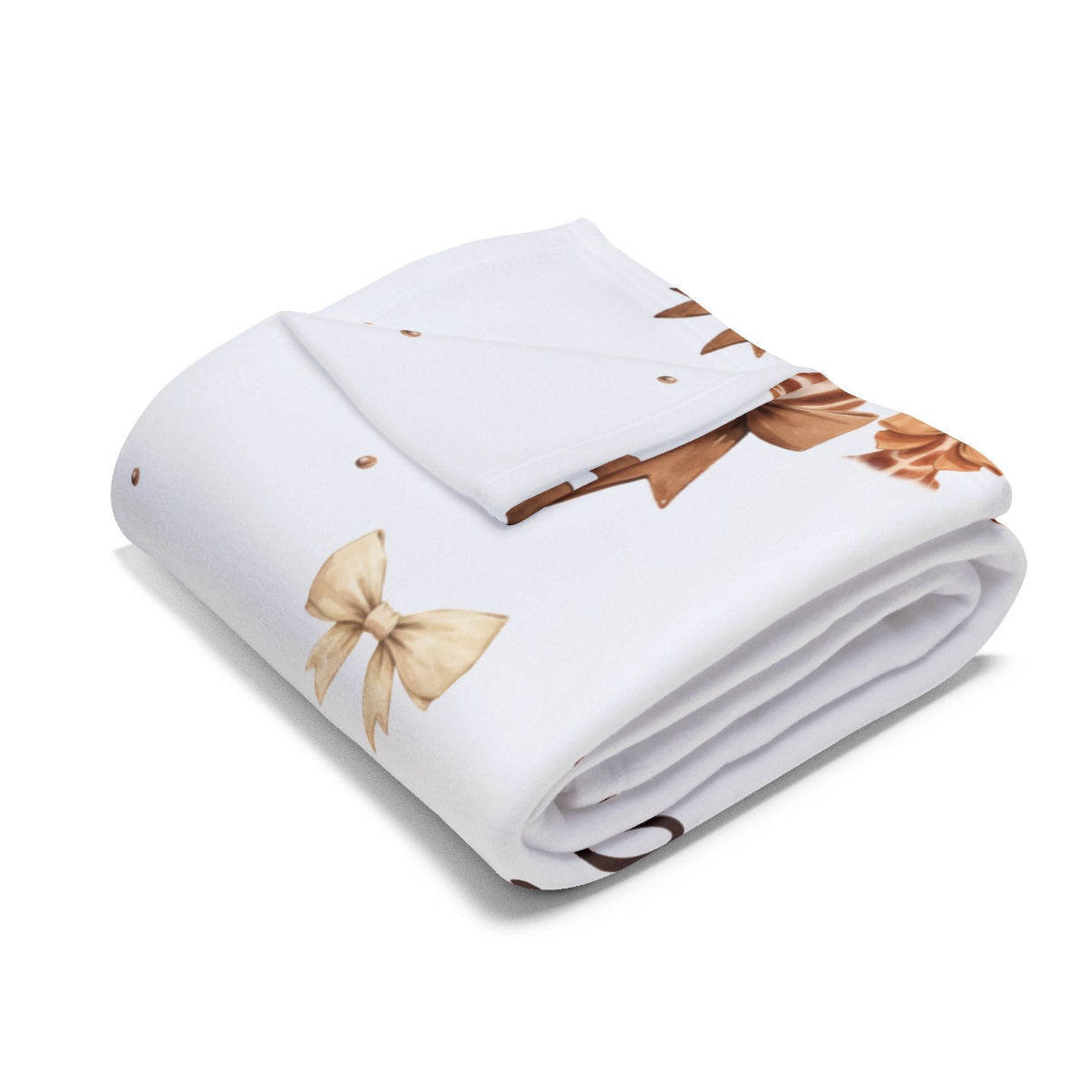 Fleecebabydecke personalisiert Giraffenliebe gefaltet, leichtes Fleece, farbenfroher Druck
