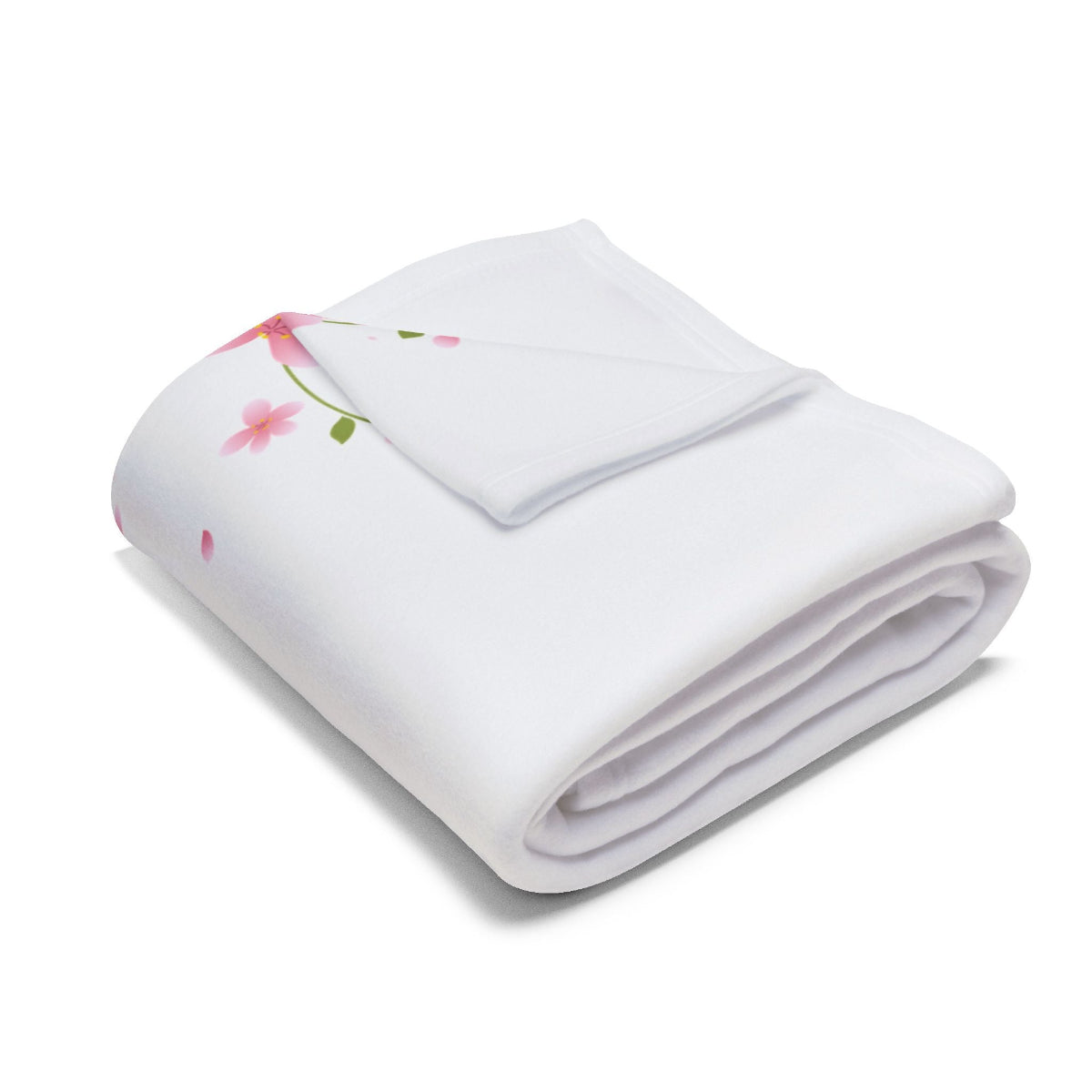 personalisierte Fleece Babydecke Einhornliebe leichtes Fleece, weiß, weich, gesäumte Kanten