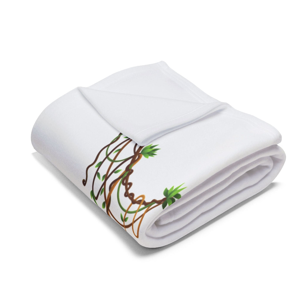 Babydecke Safari mit Name und Dschungelmotiv  Fleece, gefaltet