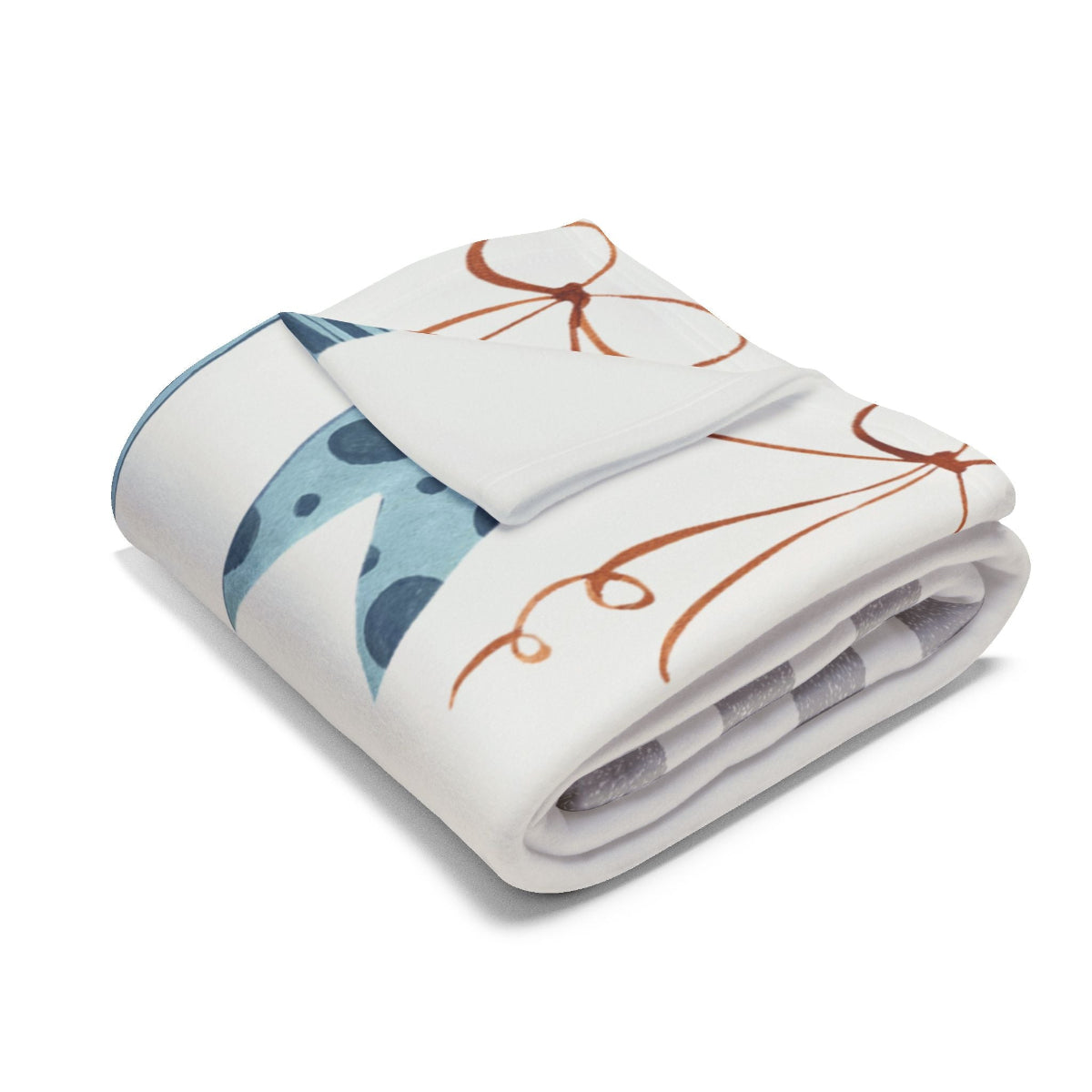 personalisierte Fleece Babydecke welcome Baby leichtes Fleece