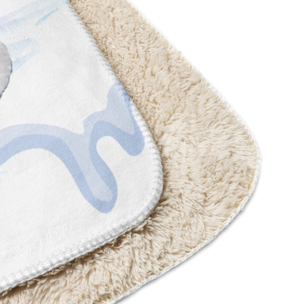Winterbabydecke personalisiert Welcome to the World